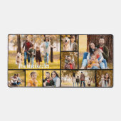Einfache 9-FotoCollage Personalisiert Schreibtischunterlage (Vorderseite)