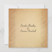 Einfache, aber elegante Einladung zur Hochzeit (Rückseite)