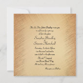 Einfache, aber elegante Einladung zur Hochzeit (Vorderseite)