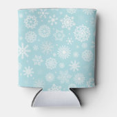 Einfache, aber elegante Schneeflocken können kühle Dosenkühler (Vorderseite)