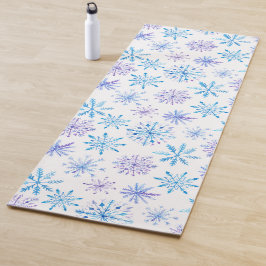 Einfache, aber elegante Schneeflocken | Yoga Mat Yogamatte