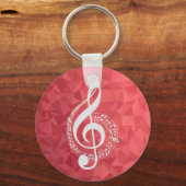 Einfache, aber schöne Musical Note Graphic Schlüsselanhänger (Vorderseite)
