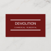 Einfache Abrisskarten Visitenkarte (Vorderseite)