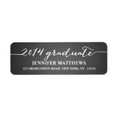 Einfache Abschluss-Adresse des Chalkboards (Vorne)