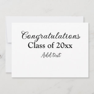 Einfache Abschluss Gratulationen minimalen Zusatz  Einladung