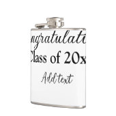 Einfache Abschluss Gratulationen minimalen Zusatz  Flachmann (Links)