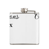 Einfache Abschluss Gratulationen minimalen Zusatz  Flachmann (Rückseite)