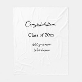 Einfache Abschluss Gratulationen minimalen Zusatz  Fleecedecke