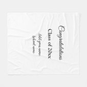 Einfache Abschluss Gratulationen minimalen Zusatz  Fleecedecke (Vorderseite (Horizontal))