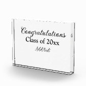 Einfache Abschluss Gratulationen minimalen Zusatz  Fotoblock (Rechts)