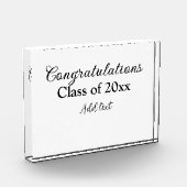 Einfache Abschluss Gratulationen minimalen Zusatz  Fotoblock (Links)