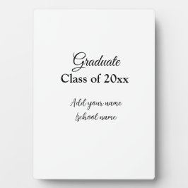 Einfache Abschluss Gratulationen minimalen Zusatz  Fotoplatte