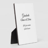 Einfache Abschluss Gratulationen minimalen Zusatz  Fotoplatte (Seite)