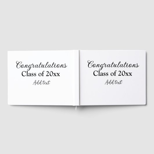 Einfache Abschluss Gratulationen minimalen Zusatz  Gästebuch (Voll)