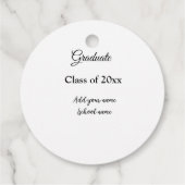 Einfache Abschluss Gratulationen minimalen Zusatz Geschenkanhänger (Rückseite)