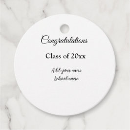 Einfache Abschluss Gratulationen minimalen Zusatz  Geschenkanhänger