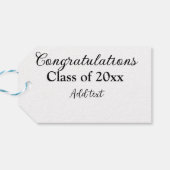 Einfache Abschluss Gratulationen minimalen Zusatz  Geschenkanhänger (Rückseite Horizontal)