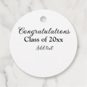 Einfache Abschluss Gratulationen minimalen Zusatz Geschenkanhänger (Rückseite)