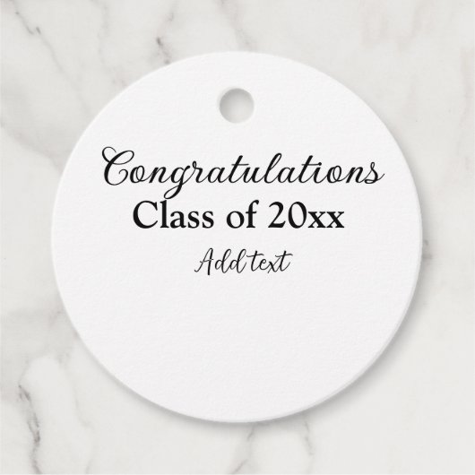 Einfache Abschluss Gratulationen minimalen Zusatz Geschenkanhänger (Vorderseite)