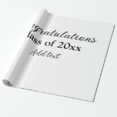 Einfache Abschluss Gratulationen minimalen Zusatz Geschenkpapier (Ungerollt)
