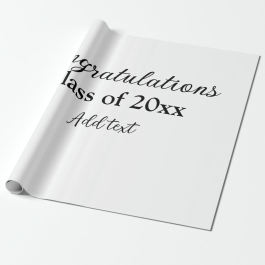 Einfache Abschluss Gratulationen minimalen Zusatz  Geschenkpapier (Ungerollt)