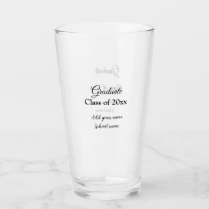 Einfache Abschluss Gratulationen minimalen Zusatz Glas