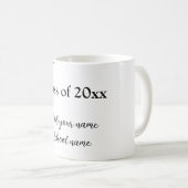 Einfache Abschluss Gratulationen minimalen Zusatz  Kaffeetasse (VorderseiteRechts)