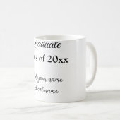 Einfache Abschluss Gratulationen minimalen Zusatz Kaffeetasse (VorderseiteRechts)