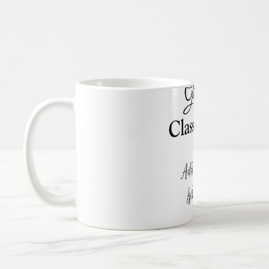 Einfache Abschluss Gratulationen minimalen Zusatz Kaffeetasse (Links)