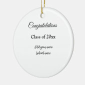 Einfache Abschluss Gratulationen minimalen Zusatz Keramik Ornament (Links)