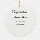 Einfache Abschluss Gratulationen minimalen Zusatz  Keramik Ornament (Hinten)