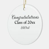 Einfache Abschluss Gratulationen minimalen Zusatz Keramik Ornament (Links)