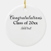 Einfache Abschluss Gratulationen minimalen Zusatz Keramik Ornament (Hinten)