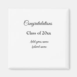 Einfache Abschluss Gratulationen minimalen Zusatz  Magnet