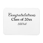 Einfache Abschluss Gratulationen minimalen Zusatz Magnet (Horizontal)