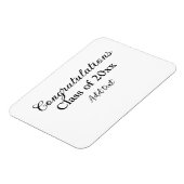 Einfache Abschluss Gratulationen minimalen Zusatz  Magnet (Linke Seite)