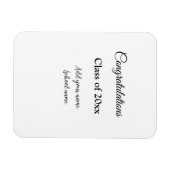 Einfache Abschluss Gratulationen minimalen Zusatz  Magnet (Horizontal)