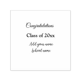 Einfache Abschluss Gratulationen minimalen Zusatz  Permastempel