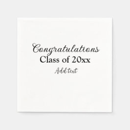 Einfache Abschluss Gratulationen minimalen Zusatz  Serviette