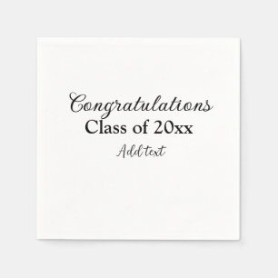 Einfache Abschluss Gratulationen minimalen Zusatz Serviette