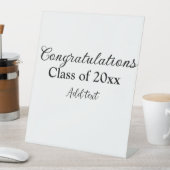 Einfache Abschluss Gratulationen minimalen Zusatz Sockelschild (In Situ)