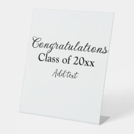 Einfache Abschluss Gratulationen minimalen Zusatz  Sockelschild