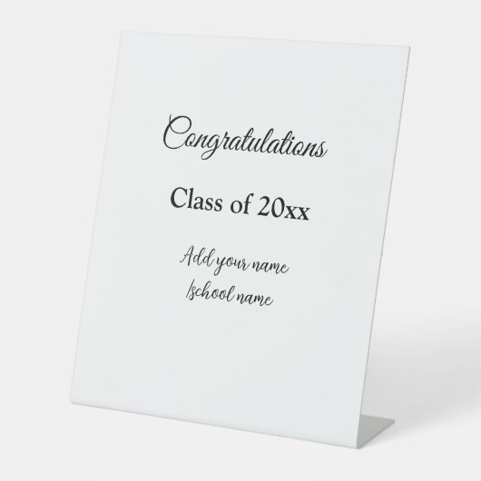 Einfache Abschluss Gratulationen minimalen Zusatz Sockelschild (Vorderseite)