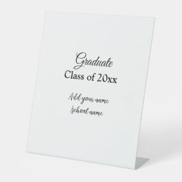 Einfache Abschluss Gratulationen minimalen Zusatz  Sockelschild