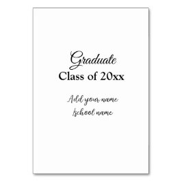 Einfache Abschluss Gratulationen minimalen Zusatz  Tischnummer