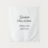 Einfache Abschluss Gratulationen minimalen Zusatz  Wandteppich (Vorderseite)