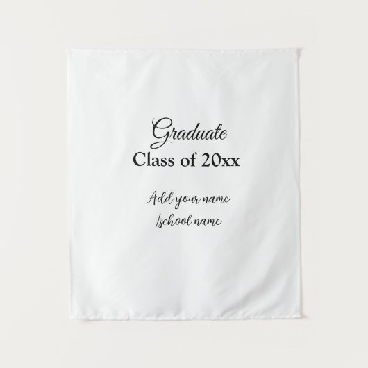 Einfache Abschluss Gratulationen minimalen Zusatz Wandteppich (Vorderseite)