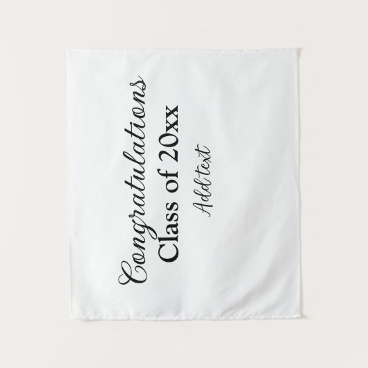 Einfache Abschluss Gratulationen minimalen Zusatz Wandteppich (Vorderseite)