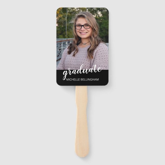 Einfache Abschluss Hand Fan Gastgeschenk Moderne G Fächer (Rückseite)