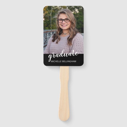 Einfache Abschluss Hand Fan Gastgeschenk Moderne G Fächer (Vorderseite)